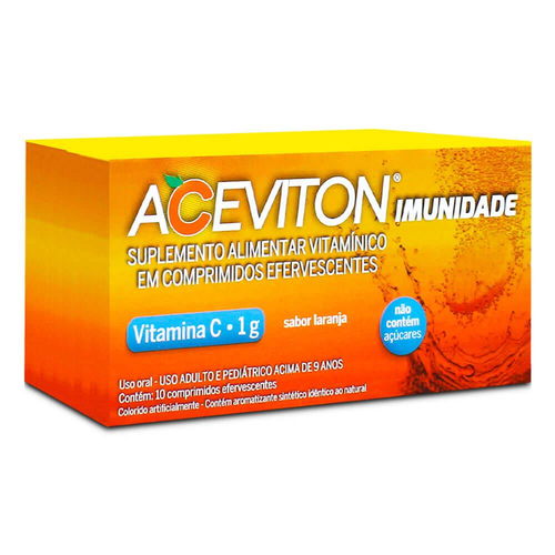 ACEVITON IMUNIDADE 1G LARANJA C/10 CPR EFERVESCENTE ACEVITON IMUNIDADE 1G LARANJA C/10 CPR EFERVESCENTE