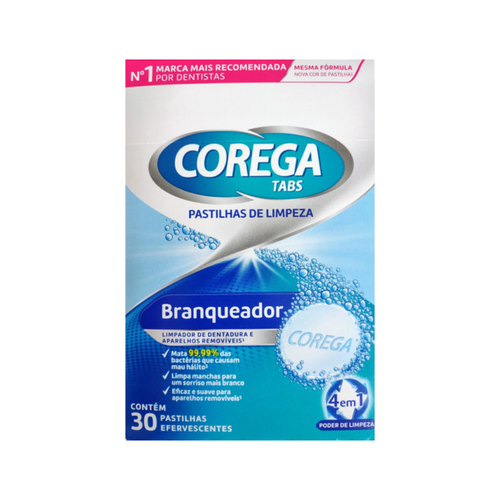 COREGA TABS BRANQUEADOR C/30 PASTILHAS EFERVESCENTES COREGA TABS BRANQUEADOR C/30 PASTILHAS EFERVESCENTES