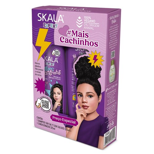 KIT SHAMPOO +CONDICIONADOR SKALA 325 +325ML MAIS CACHINHOS KIT SHAMPOO +CONDICIONADOR SKALA 325 +325ML MAIS CACHINHOS