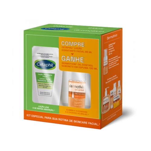 KIT CETAPHIL HIDRATANTE FACIAL LOÇÃO 88 ML +GOTAS DERMOTIVIN KIT CETAPHIL HIDRATANTE FACIAL LOÇÃO 88 ML +GOTAS DERMOTIVIN