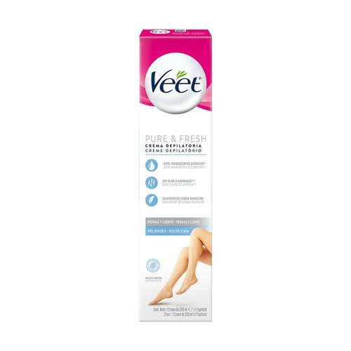 CREME DEPIL VEET PURE E FRESH 200ML PELE SENSIVEL CREME DEPIL VEET PURE E FRESH 200ML PELE SENSIVEL