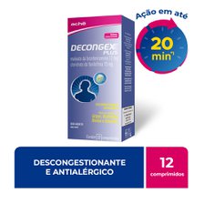 Decongex Plus 12Mg + 15Mg, Caixa Com 12 Comprimidos Revestidos De Liberacao Prolongada Decongex Plus 12Mg + 15Mg, Caixa Com 12 Comprimidos Revestidos De Liberacao Prolongada