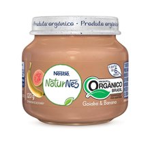Papinha Orgânica Nestlé NaturNes Sem Adição de Açúcares 6+ meses, goiaba e banana, pote com 120g Papinha Orgânica Nestlé NaturNes Sem Adição de Açúcares 6+ meses, goiaba e banana, pote com 120g
