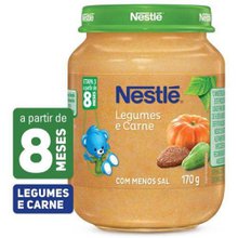 Papinha Nestlé Baby 8+ meses, legumes com carne, 1 unidade com 115g Papinha Nestlé Baby 8+ meses, legumes com carne, 1 unidade com 115g