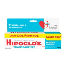 Creme Contra Assadura Hipoglos Transparente Leve 120G Pague 80G Creme Contra Assadura Hipoglos Transparente Leve 120G Pague 80G