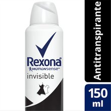 Desodorante Feminino Rexona Motionsense Invisible, Aerosol, 1 Unidade Com 150Ml Desodorante Feminino Rexona Motionsense Invisible, Aerosol, 1 Unidade Com 150Ml