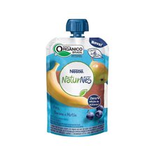 Purê Orgânico Nestlé NaturNes Zero Adição de Açúcar 6+ meses, pera, banana e mirtilo, pouch com 99g Purê Orgânico Nestlé NaturNes Zero Adição de Açúcar 6+ meses, pera, banana e mirtilo, pouch com 99g