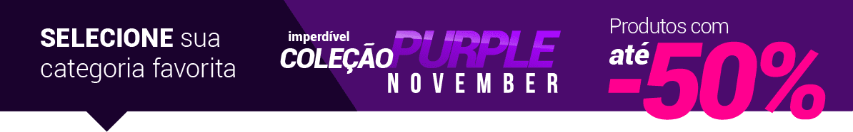 Purple November descontos de até 50%