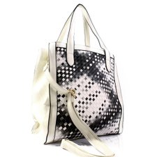Bolsa de Ombro Estampa Trançada Bolsa de Ombro Estampa Trançada