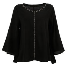 Blusa Raglan Pedraria Ref. 908#BK Blusa Raglan Pedraria Ref. 908#BK