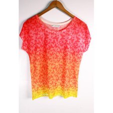 Blusa Morcego Degradê Estampada Ref. BR19WRE Blusa Morcego Degradê Estampada Ref. BR19WRE