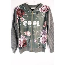 Moletom Bomber Floral Moletom Bomber Floral