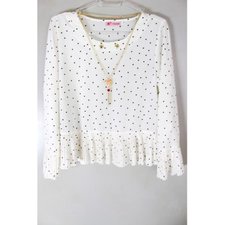 Blusa Manga Longa Flare Com Pingente Blusa Manga Longa Flare Com Pingente