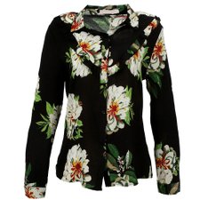 Camisa Florida com Babado Ref. A16014FLBK Camisa Florida com Babado Ref. A16014FLBK