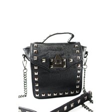 Bolsa Tiracolo Com Alça Regulável E Spikes Bolsa Tiracolo Com Alça Regulável E Spikes