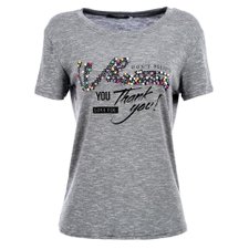 Camiseta Estampada Com Bolinhas Coloridas Camiseta Estampada Com Bolinhas Coloridas