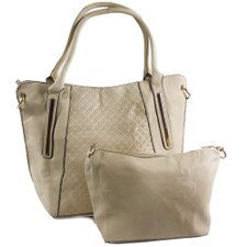 Kit 2 Bolsas Ombro e Transversal com Detalhes Dourados Kit 2 Bolsas Ombro e Transversal com Detalhes Dourados