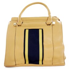 Bolsa De Ombro com Detalhes Dourados e Têxtil Bolsa De Ombro com Detalhes Dourados e Têxtil