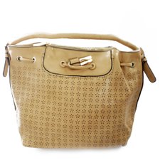 Bolsa de Ombro com Estampa Perfurada Bolsa de Ombro com Estampa Perfurada