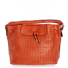 Bolsa de Ombro com Estampa Perfurada Bolsa de Ombro com Estampa Perfurada