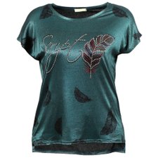 Blusa Metalizada com Estampa de Strass (Tamanho Único) Blusa Metalizada com Estampa de Strass (Tamanho Único)