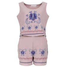 Conjuntinho Regata E Shorts Estampa Étnica Conjuntinho Regata E Shorts Estampa Étnica