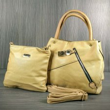 Kit 2 Bolsas Ombro com Bolso De Trava e Transversal Kit 2 Bolsas Ombro com Bolso De Trava e Transversal