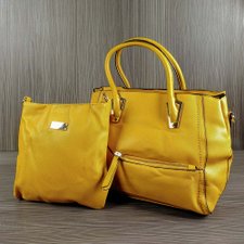 Kit 2 Bolsas Ombro Detalhes Dourados e Transversal Kit 2 Bolsas Ombro Detalhes Dourados e Transversal