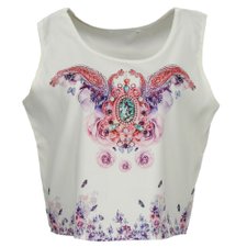 Blusa Regata Floral Blusa Regata Floral