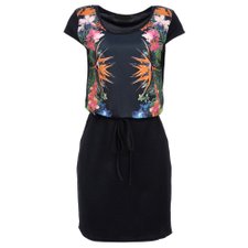 Vestido Estampa Floral com Cordão de Amarração Vestido Estampa Floral com Cordão de Amarração