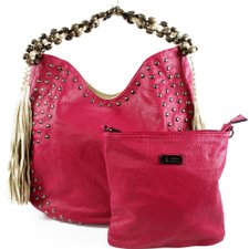 Kit 2 Bolsas Ombro com Tachas e Tassel e Transversal Kit 2 Bolsas Ombro com Tachas e Tassel e Transversal
