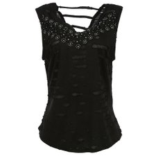 Regata com Renda e Tachas Regata com Renda e Tachas