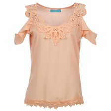 Blusa Ombro Vazado com Renda Blusa Ombro Vazado com Renda