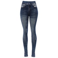 Calça Legging Fake Jeans Calça Legging Fake Jeans