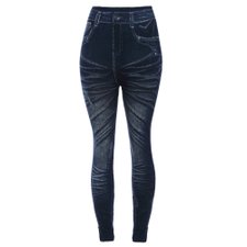 Calça Legging Fake Jeans Calça Legging Fake Jeans