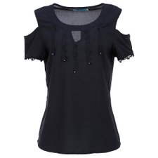 Blusa Ombro Vazado com Renda Blusa Ombro Vazado com Renda