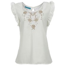 Regata com Babado Tachas e Guipir Regata com Babado Tachas e Guipir