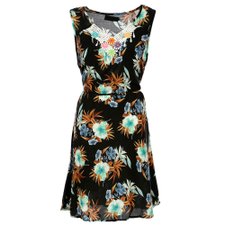 Vestido Florido Decote com Renda Vestido Florido Decote com Renda
