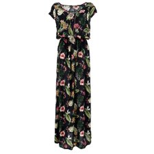 Vestido Longo Estampado Acompanha Pingente Vestido Longo Estampado Acompanha Pingente