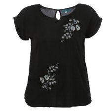 Blusa Flores Delicadas Manga Dobrada (Plus Size) Blusa Flores Delicadas Manga Dobrada (Plus Size)