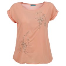 Blusa Gola Canoa e Renda (Plus Size) Blusa Gola Canoa e Renda (Plus Size)