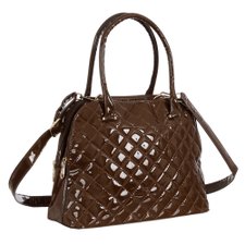 Bolsa De Ombro Verniz Com Matelassê Bolsa De Ombro Verniz Com Matelassê