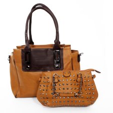 Kit 2 Bolsas de Ombro Detalhes na Cor Chumbo e Transversal Kit 2 Bolsas de Ombro Detalhes na Cor Chumbo e Transversal