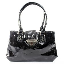 Bolsa De Verniz Detalhes em Chumbo Bolsa De Verniz Detalhes em Chumbo
