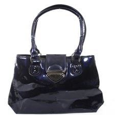 Bolsa De Verniz Detalhes em Chumbo Bolsa De Verniz Detalhes em Chumbo