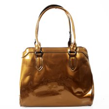 Bolsa Verniz Clássica Com Detalhes Chumbo Bolsa Verniz Clássica Com Detalhes Chumbo