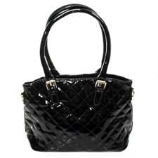 Bolsa Verniz com Matelassê e Detalhes Dourados Bolsa Verniz com Matelassê e Detalhes Dourados