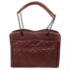 Bolsa de Ombro com Matelassê e Alça de Corrente Bolsa de Ombro com Matelassê e Alça de Corrente
