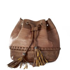 Bolsa Saco Detalhes Trançados e Texturizados Bolsa Saco Detalhes Trançados e Texturizados