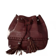 Bolsa Saco Detalhes Trançados e Texturizados Bolsa Saco Detalhes Trançados e Texturizados